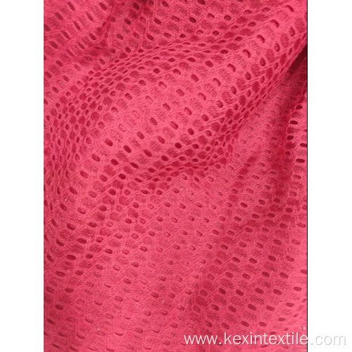 100% polyester hole knitted Jacquard fabric